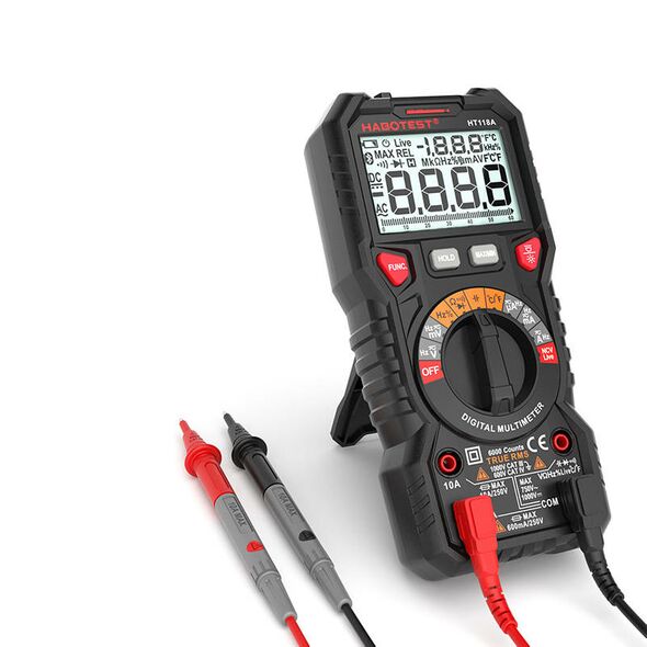 Habotest Digital Multimeter with Flashlight Habotest HT118A, True RMS, NCV 026069 5907489606622 HT118A έως και 12 άτοκες δόσεις