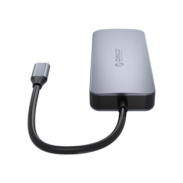 Orico Adapter Hub Orico 6-in-1, HDMI 4K + 3x USB 3.0 + RJ45+ USB-C PD 100W 029358 6936761809474 MC-U602P-GY-BP έως και 12 άτοκες δόσεις