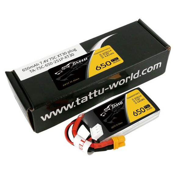 Tattu Battery Tattu 650mAh 7.4V 75C 2S1P 029801 6928493301883 TAA6502S75XT3 έως και 12 άτοκες δόσεις