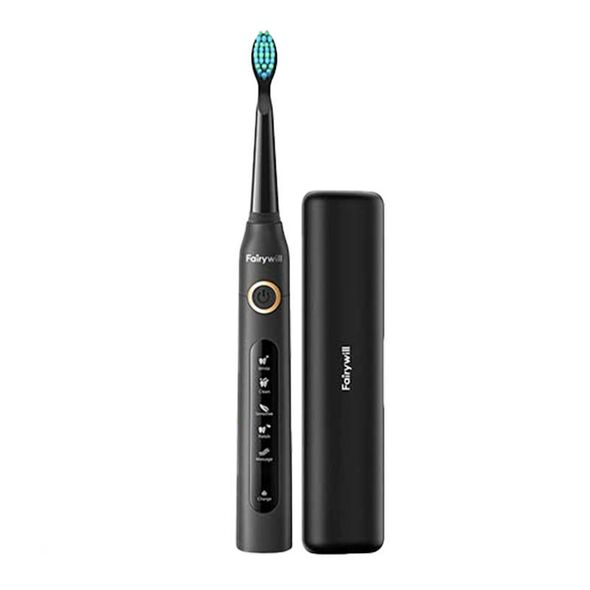 FairyWill Sonic toothbrush with head set and case FairyWill FW-507 Plus (Black) 030597 6973734202689 FW-507 black plus έως και 12 άτοκες δόσεις