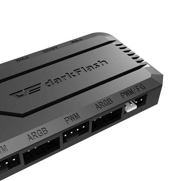 Darkflash Fan control box for computer Darkflash RC2 RGB PWM + remote controller (black) 030019 6926170086948 RC2 έως και 12 άτοκες δόσεις