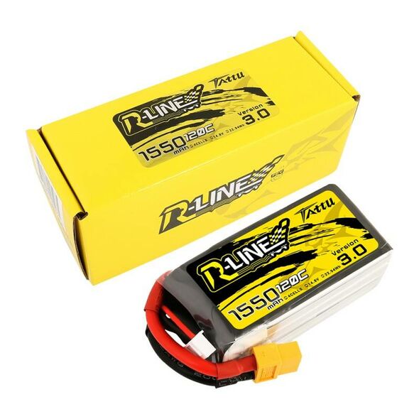 Tattu Battery Tattu R-Line Version 3.0 1550mAh 14,8V 120C 4S1P XT60 031445 6928493301999 TAA15504S12X6 έως και 12 άτοκες δόσεις
