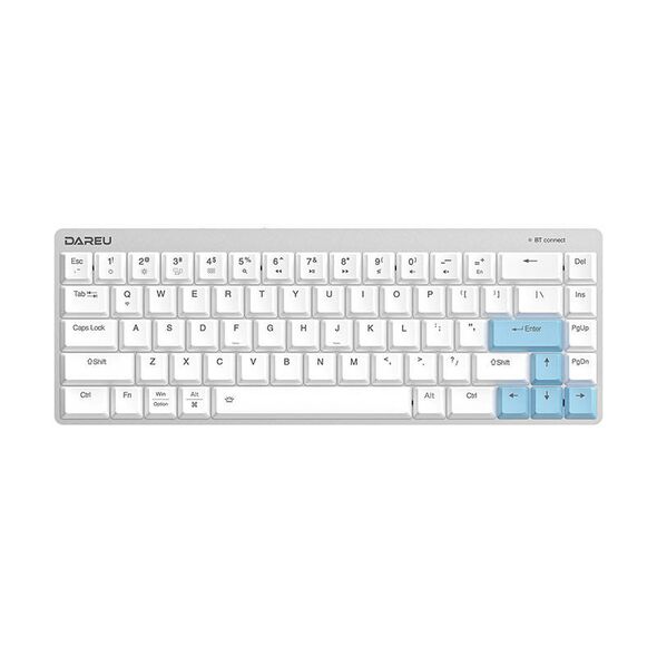 Dareu Wireless mechanical keyboard Dareu EK868 Bluetooth (white&blue) 032558 6950589910266 TK568B08601R έως και 12 άτοκες δόσεις