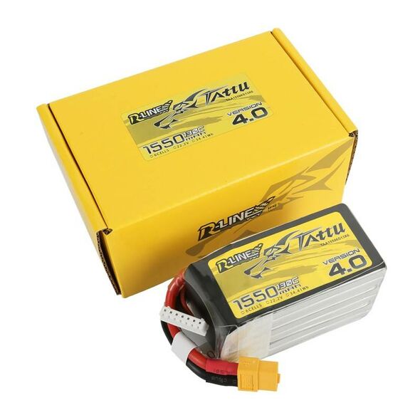 Tattu Battery Tattu R-Line 4.0 1550mAh 22.2V 130C 6S1P XT60 033590 6928493306260 TAA15506S13X6 έως και 12 άτοκες δόσεις