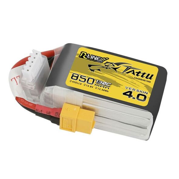 Tattu Battery Tattu R-Line 850mAh 14.8V 130C 4S1P XT60 033812 6928493306680 TAA8504S13X6 έως και 12 άτοκες δόσεις