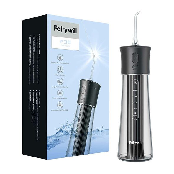 FairyWill Water Flosser FairyWill F30 (black) 035416 6973734203303 F30 Black έως και 12 άτοκες δόσεις