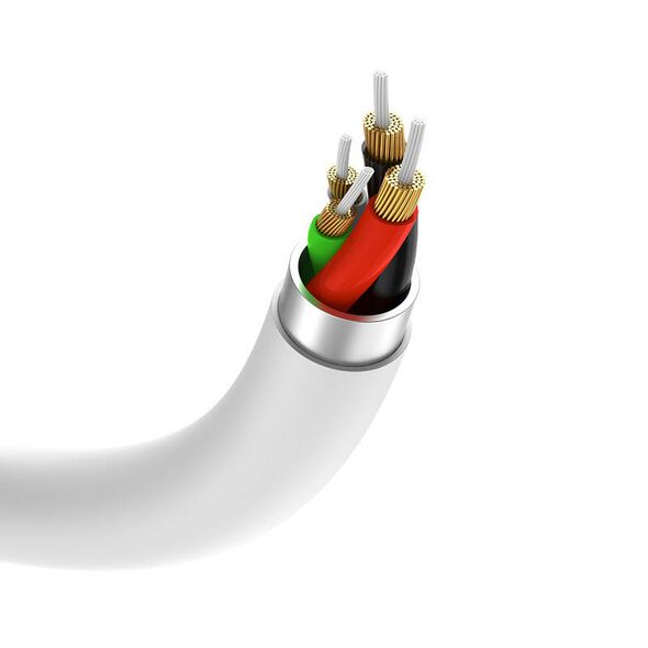 Vipfan Cable Vipfan L10 Lightning to Lightning + mini jack 3.5mm AUX, 10cm (biały) 036863 6971952433847 L10 έως και 12 άτοκες δόσεις