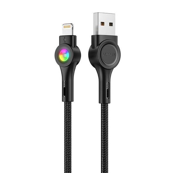 Vipfan USB to Lightning cable Vipfan Colorful X08, 3A, 1.2m (black) 036793 6971952432338 X08LT έως και 12 άτοκες δόσεις