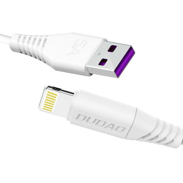 Dudao USB Cable for Lightning Dudao L2L 5A, 2m (white) 039462 6970379614792 L2L Lightning 2m έως και 12 άτοκες δόσεις