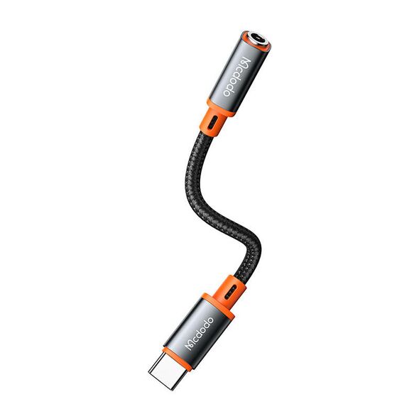 Mcdodo USB-C to AUX mini jack 3.5mm audio adapter Mcdodo CA-7561, DAC, 0.11m (black) 040970 6921002675611 CA-7561 έως και 12 άτοκες δόσεις
