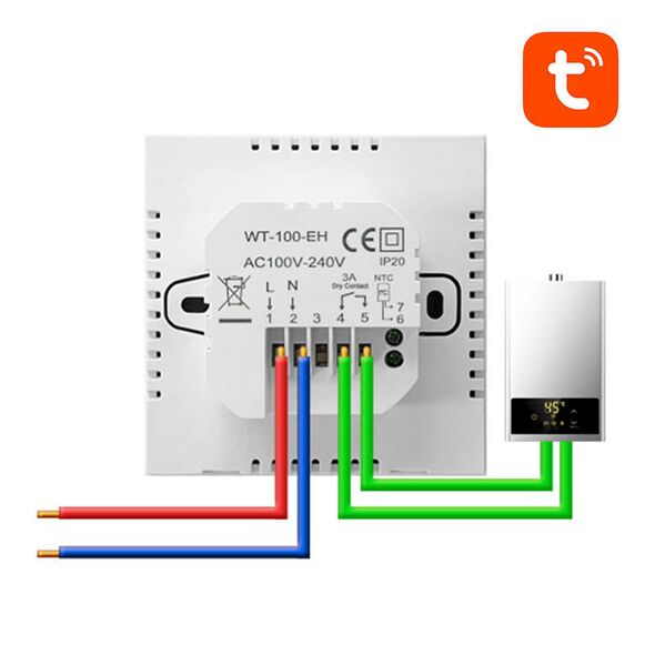 Avatto Smart Boiler Heating Thermostat Avatto ZWT100 3A Zigbee Tuya 043145 6976037360094 ZWT100-BH-3A έως και 12 άτοκες δόσεις