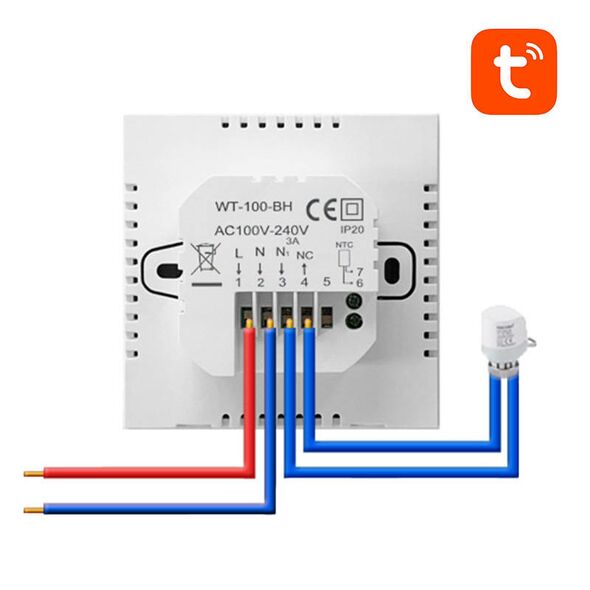 Avatto Smart Water Heating Thermostat Avatto ZWT100 3A Zigbee Tuya 043144 6976037360087 ZWT100-WH-3A έως και 12 άτοκες δόσεις