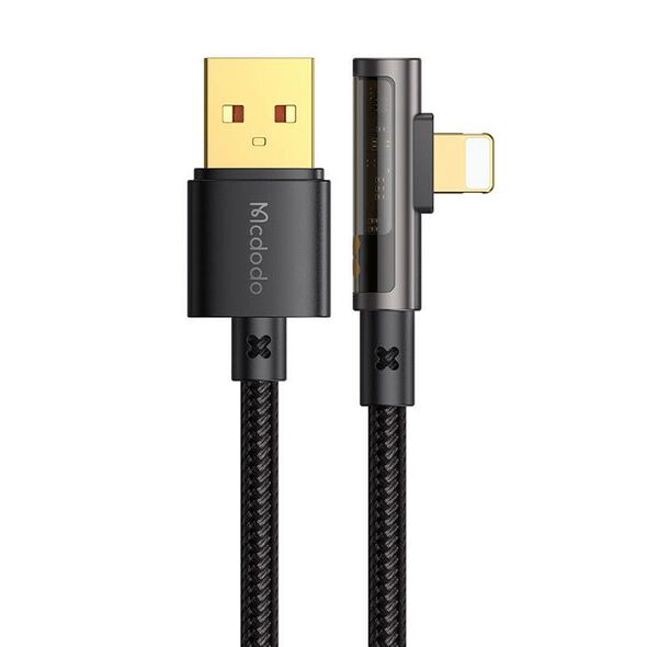 Mcdodo USB to lightning prism 90 degree cable Mcdodo CA-3511, 1.8m (black) 043884 6921002635110 CA-3511 έως και 12 άτοκες δόσεις
