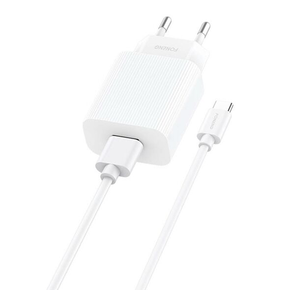 Foneng Fast charger Foneng 1x USB EU28 QC 3.0+ USB Type C cable 045507 6970462515708 EU28 Type-C έως και 12 άτοκες δόσεις