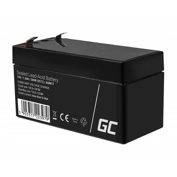 Green Cell Rechargeable battery AGM 12V 1.2Ah Maintenancefree for UPS ALARM 048411 5903317223979 AGM17 έως και 12 άτοκες δόσεις