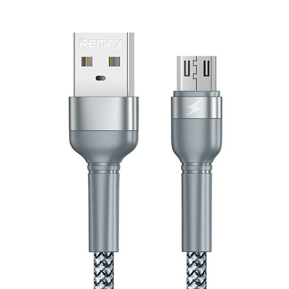 Remax Cable USB Micro Remax Jany Alloy, 1m, 2.4A (silver) 047483 6972174153575 RC-124m silver έως και 12 άτοκες δόσεις