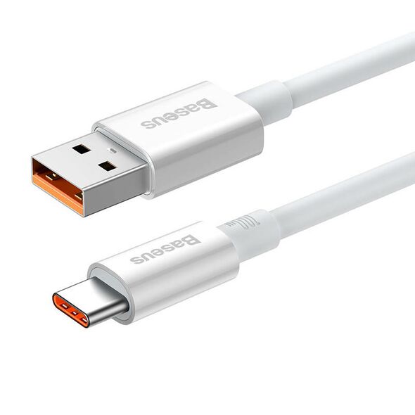Baseus Cable USB do USB-C Baseus Superior 100W 0.25m (white) 049295 6932172631949 P10320102214-00 έως και 12 άτοκες δόσεις