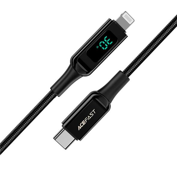 Acefast Cable USB-C to Lightning Acefast C6-01, 30W, MFi, 1.2m (black) 048672 6974316281030 C6-01 black έως και 12 άτοκες δόσεις