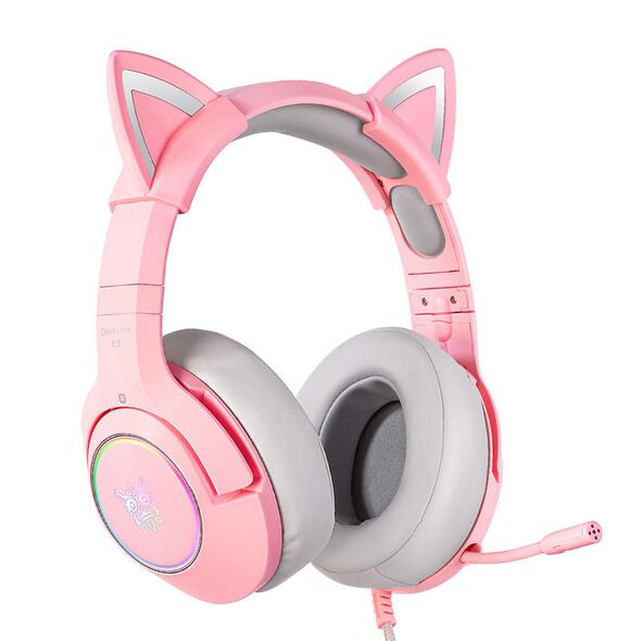 ONIKUMA Gaming headphones ONIKUMA K9 Pink RGB 053936 6972470560657 K9 Pink RGB 3.5mm έως και 12 άτοκες δόσεις