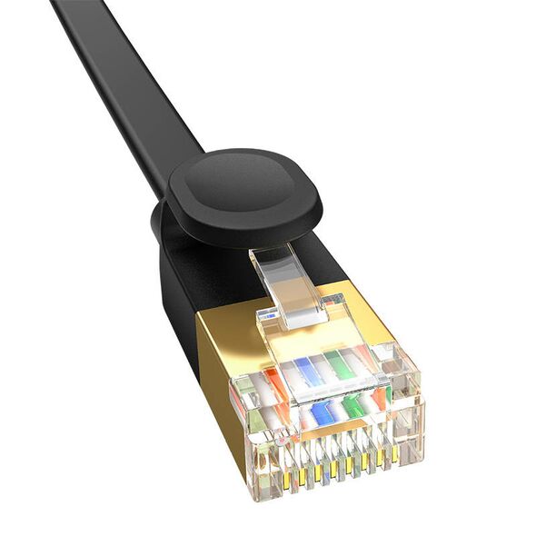 Baseus Baseus Cat 7 UTP Ethernet RJ45 Cable Flat 1,5m black 054817 6932172637545 B00133207111-06 έως και 12 άτοκες δόσεις