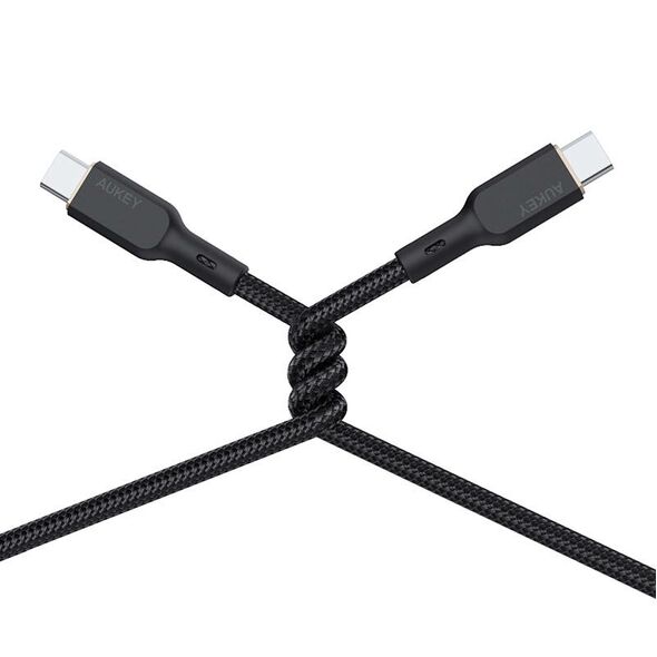 Aukey Cable Aukey CB-KCC101 USB-C to USB-C 1m (black) 058050 689323785308 CB-KCC101 έως και 12 άτοκες δόσεις