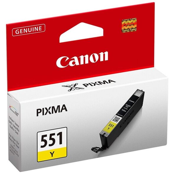 Canon Μελάνι Inkjet CLI-551Y Yellow (6511B001) (CANCLI-551Y) έως 12 άτοκες Δόσεις