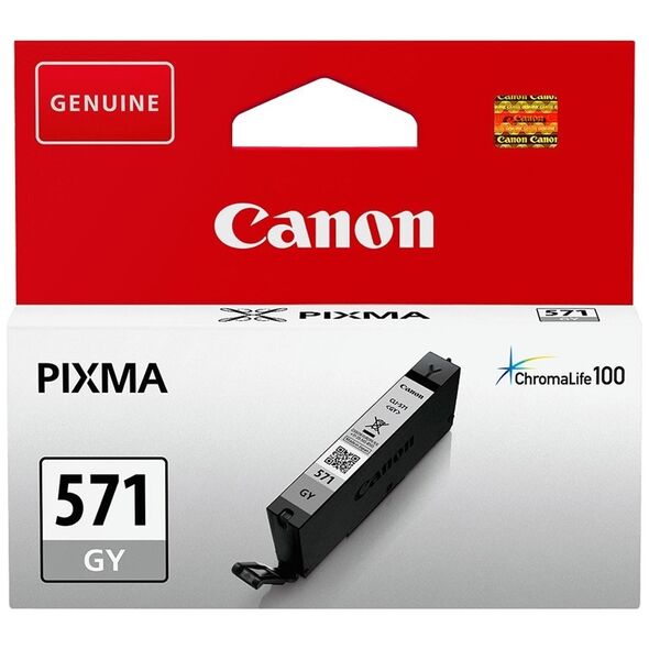 Canon Μελάνι Inkjet CLI-571GY Grey (0389C001) (CANCLI-571GY) έως 12 άτοκες Δόσεις