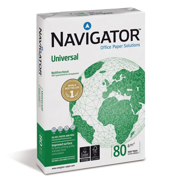 Επαγγελματικό Χαρτί Εκτύπωσης Navigator A4 80g/m² 500 Φύλλα (NVG330962) έως 12 άτοκες Δόσεις