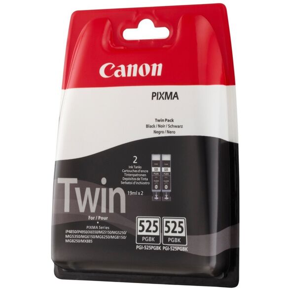 Canon Μελάνι Inkjet PGI-525BKTP Black Twin Pack (4529B010) (CANPGI-525BKTP) έως 12 άτοκες Δόσεις