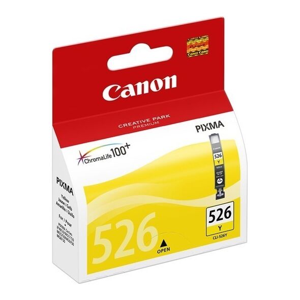 Canon Μελάνι Inkjet CLI-526Y Yellow (4543B001) (CANCLI-526Y) έως 12 άτοκες Δόσεις
