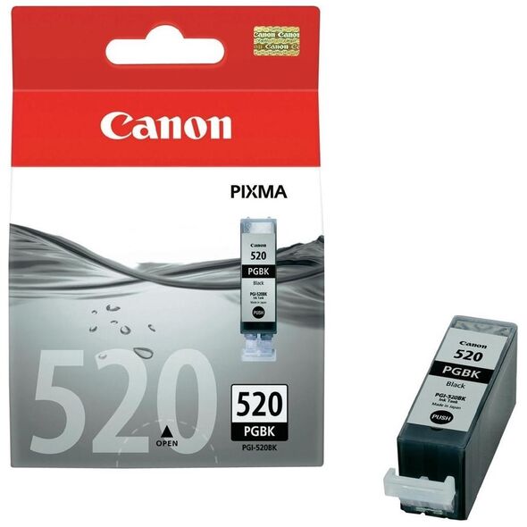 Canon Μελάνι Inkjet PGI-520BK Black (2932B001) (CANPGI-520BK) έως 12 άτοκες Δόσεις