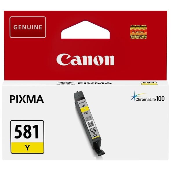 Canon Μελάνι Inkjet CLI-581 Yellow (2105C001) (CANCLI-581Y) έως 12 άτοκες Δόσεις
