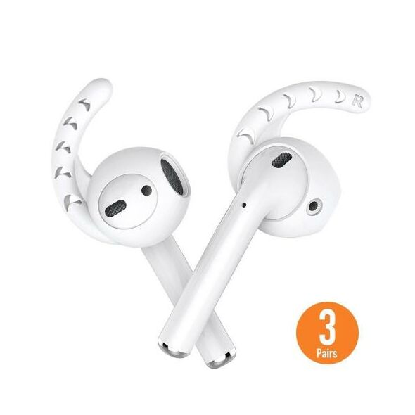 Earhooks Σιλικόνης AhaStyle PT14 Apple EarPods & Airpods Comfort Λευκό (3 ζεύγη) X001G60ZV7 X001G60ZV7 έως και 12 άτοκες δόσεις