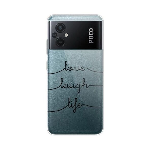 Θήκη TPU inos Xiaomi Poco M5 Art Theme Love-Laugh-Life 5205598162696 5205598162696 έως και 12 άτοκες δόσεις