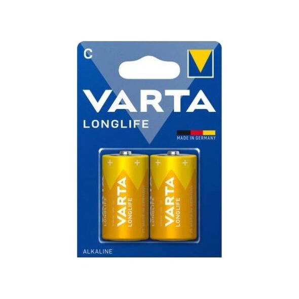 Μπαταρία Alkaline Varta Longlife C LR14 (2 τεμ.) 4008496525263 4008496525263 έως και 12 άτοκες δόσεις