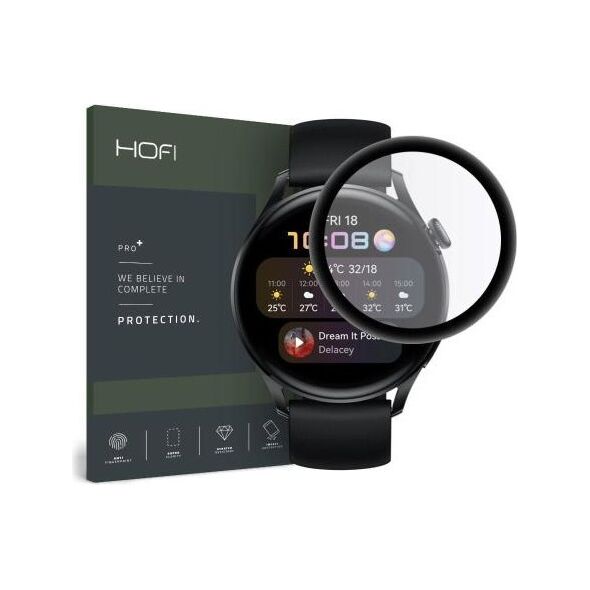 Hybrid Nano Glass Hofi Premium Pro+ Huawei Watch 3 46mm Μαύρο (1 τεμ.) 6216990213397 6216990213397 έως και 12 άτοκες δόσεις