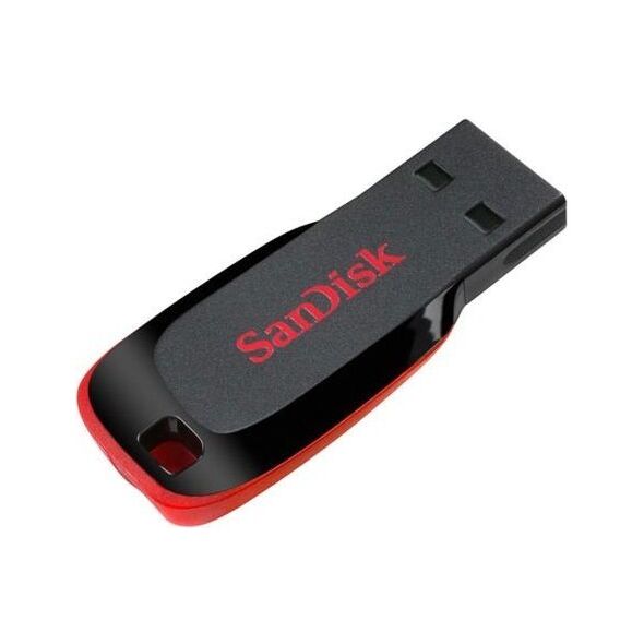 USB 2.0 Flash Disk SanDisk Cruzer Blade SDCZ50 USB A 128GB Μαύρο 619659125905 619659125905 έως και 12 άτοκες δόσεις