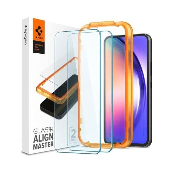 Tempered Glass Full Face Spigen Glas.tR Align Master Samsung A546B Galaxy A54 5G (2 τεμ.) 8809896743211 8809896743211 έως και 12 άτοκες δόσεις