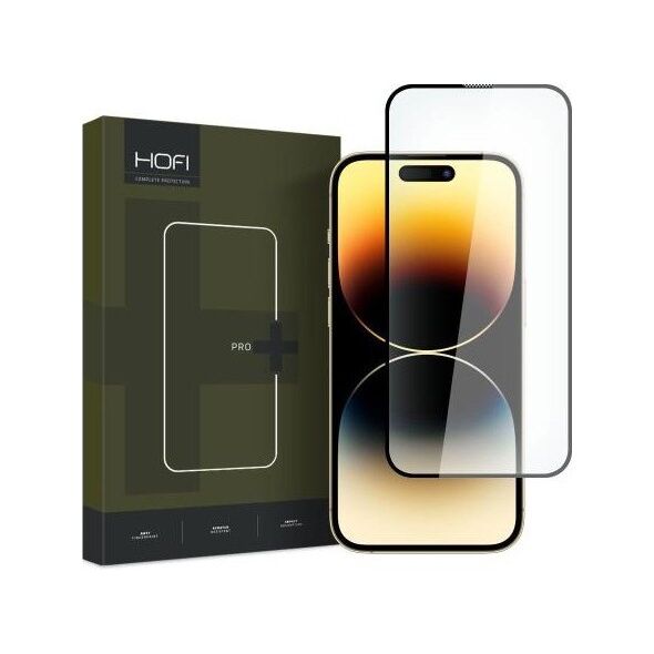 Tempered Glass Full Face Hofi Pro+ Apple iPhone 15 Pro Μαύρο (1 τεμ.) 9319456604764 9319456604764 έως και 12 άτοκες δόσεις