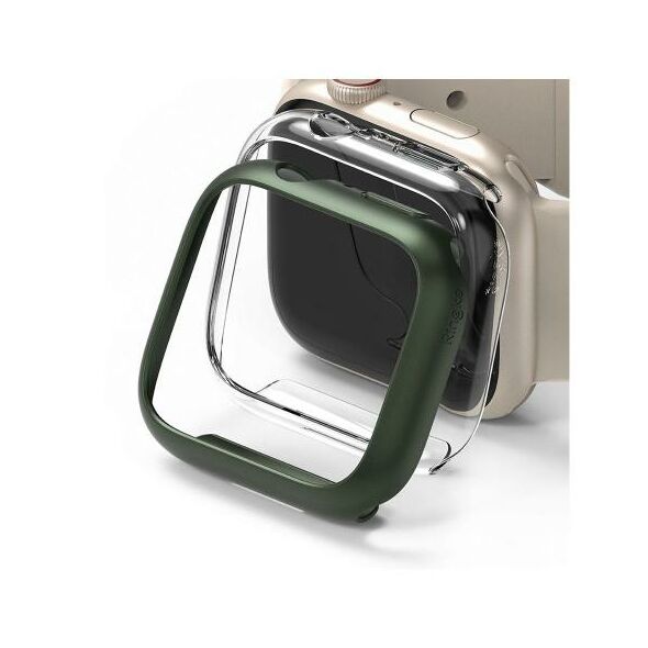 Θήκη PC Ringke Slim Apple Watch 7/ 8 41mm Διάφανο & Πράσινο (2 τεμ) 8809848200236 8809848200236 έως και 12 άτοκες δόσεις