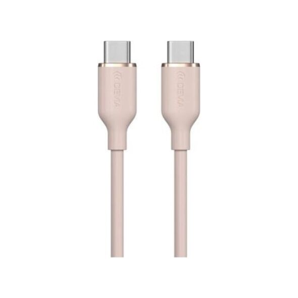 Καλώδιο Σύνδεσης USB 2.0 Devia EC632 USB C σε USB C PD 60W 1.2m Jelly Ροζ 6938595386688 6938595386688 έως και 12 άτοκες δόσεις