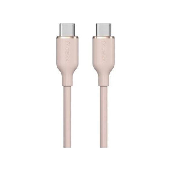 Καλώδιο Σύνδεσης USB 2.0 Devia EC632 USB C σε USB C PD 60W 1.2m Jelly Ροζ 6938595386688 6938595386688 έως και 12 άτοκες δόσεις