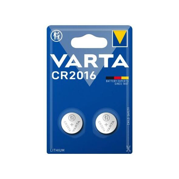 Lithium Button Cells Varta CR2016 (2 τεμ.) 4008496746385 4008496746385 έως και 12 άτοκες δόσεις