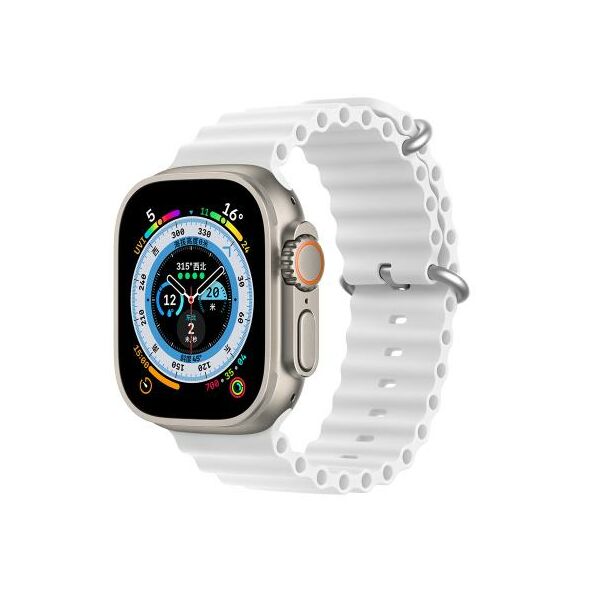 Λουράκι Σιλικόνης Dux Ducis OceanWave Bracelet Apple Watch (38/ 40/ 41mm) Λευκό 6934913033852 6934913033852 έως και 12 άτοκες δόσεις