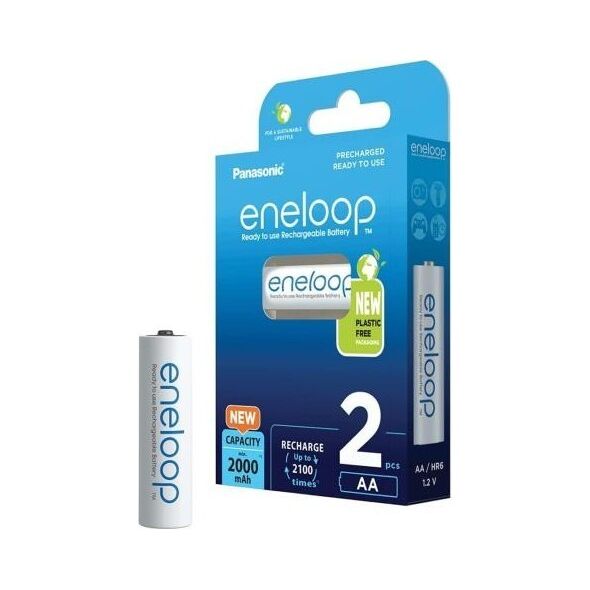 Μπαταρία Επαναφορτιζόμενη Panasonic Eneloop AA 2000mAh NiMH (2 τεμ.) 5410853064176 5410853064176 έως και 12 άτοκες δόσεις