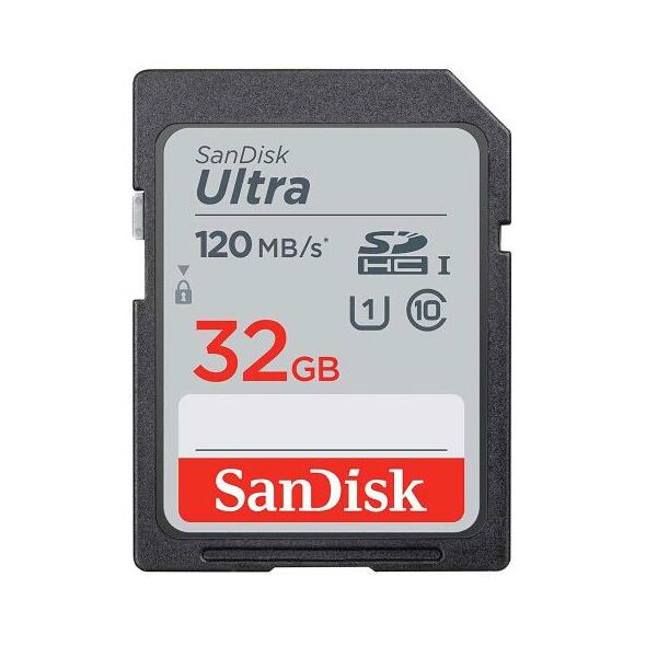 Κάρτα μνήμης SDHC C10 UHS-I SanDisk Ultra 120MB/s 32GB 619659183813 619659183813 έως και 12 άτοκες δόσεις