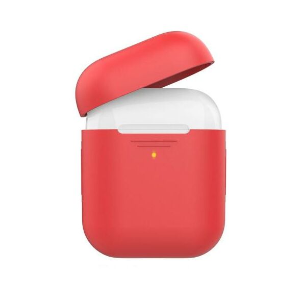 Θήκη Σιλικόνης AhaStyle PT02-F Apple AirPods Premium Κόκκινο X0023O8ZSB X0023O8ZSB έως και 12 άτοκες δόσεις