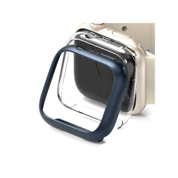 Θήκη PC Ringke Slim Apple Watch 7/ 8 41mm Διάφανο & Μπλε (2 τεμ) 8809848200229 8809848200229 έως και 12 άτοκες δόσεις