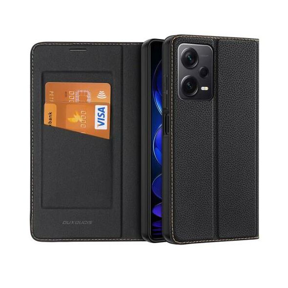 Θήκη Flip Dux Ducis Skin X2 Wallet Xiaomi Redmi Note 12 Pro Plus 5G Μαύρο 6934913028063 6934913028063 έως και 12 άτοκες δόσεις