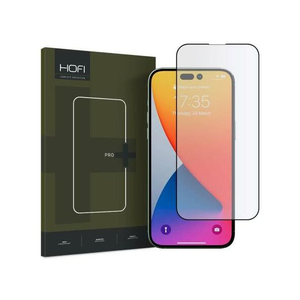 Tempered Glass Full Face Hofi Pro+ Apple iPhone 14 Pro Max Μαύρο (1 τεμ.) 9589046924989 9589046924989 έως και 12 άτοκες δόσεις